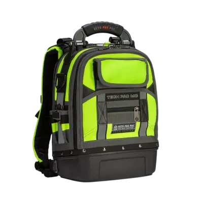 Rucsac profesional compact pentru scule TECH PAC MC - Ediția Galben Hi-Viz