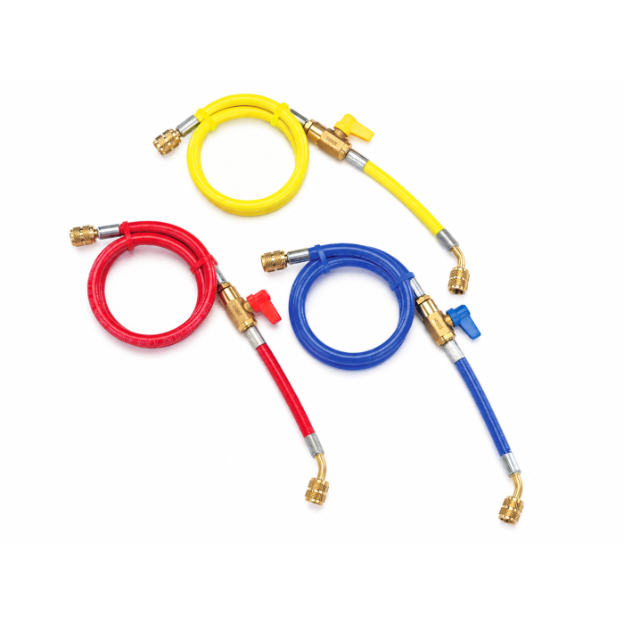 Furtun de încărcare TASCO TA135AB cu agent frigorific r407C, cu racord de 1/4″ și robinet cu bilă