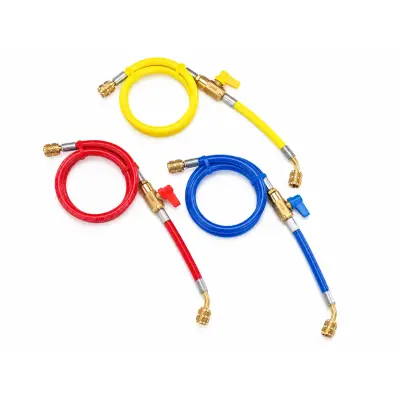 Furtun de încărcare TASCO TA134AA cu agent frigorific, cu racord de 1/4″ și robinet cu bilă