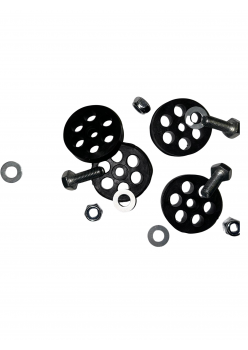 Amortizoare cauciuc pentru aer conditionat antivibratii - rotunde - set 4 buc 