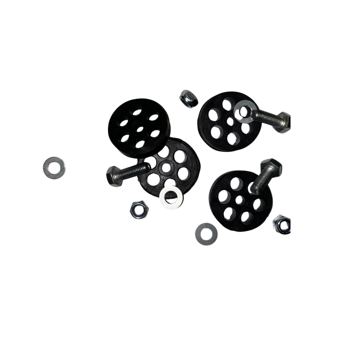 Amortizoare cauciuc pentru aer conditionat antivibratii - rotunde - set 4 buc 