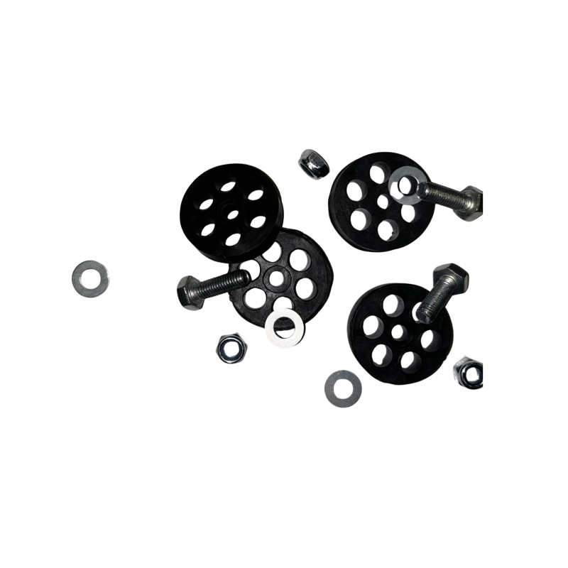 Amortizoare cauciuc pentru aer conditionat antivibratii - rotunde - set 4 buc 