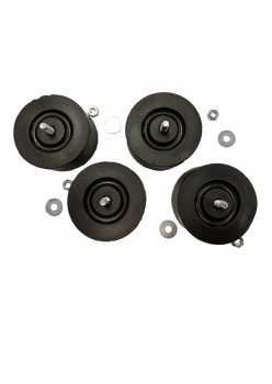 Amortizoare aer conditionat antivibratii  85x42mm, negru - set 4 buc