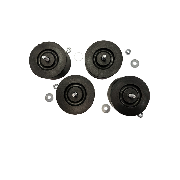 Amortizoare aer conditionat antivibratii  85x42mm, negru - set 4 buc