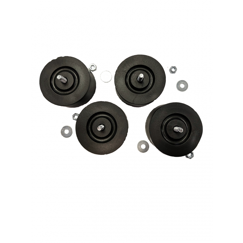 Amortizoare aer conditionat antivibratii  85x42mm, negru - set 4 buc