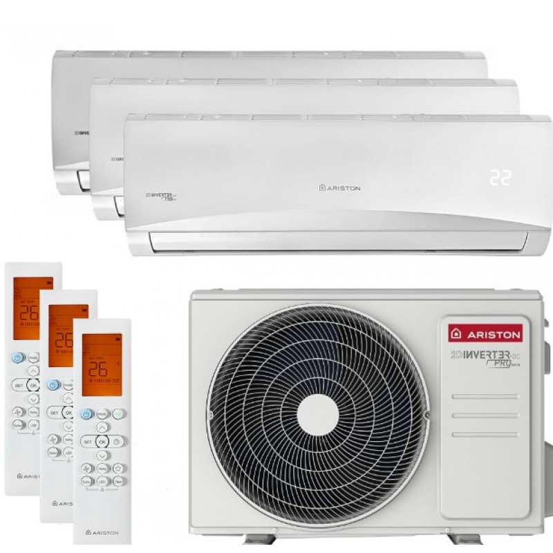 ARISTON PRIOS – SISTEM AER CONDITIONAT PENTRU 3 INCAPERI – 9000+2x12000 BTU