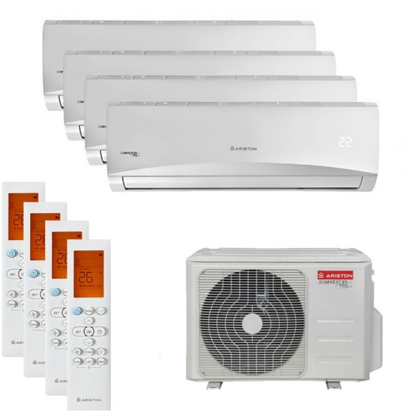 ARISTON PRIOS– SISTEM AER CONDITIONAT PENTRU 4 INCAPERI – 3x9000+12000 BTU