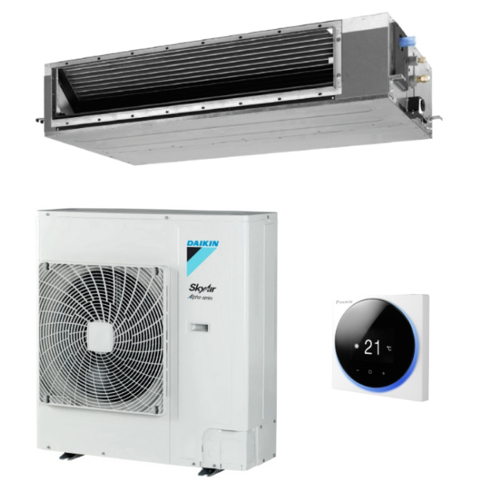 Aparat de aer conditionat tip duct Daikin SkyAir Alpha-series Bluevolution FBA71A9-RZAG71MV1 Inverter 24000 BTU