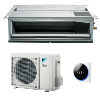 Aparat de aer conditionat tip duct Daikin SkyAir Alpha-series Bluevolution FDXM35F9-RZAG35A Inverter 12000 BTU