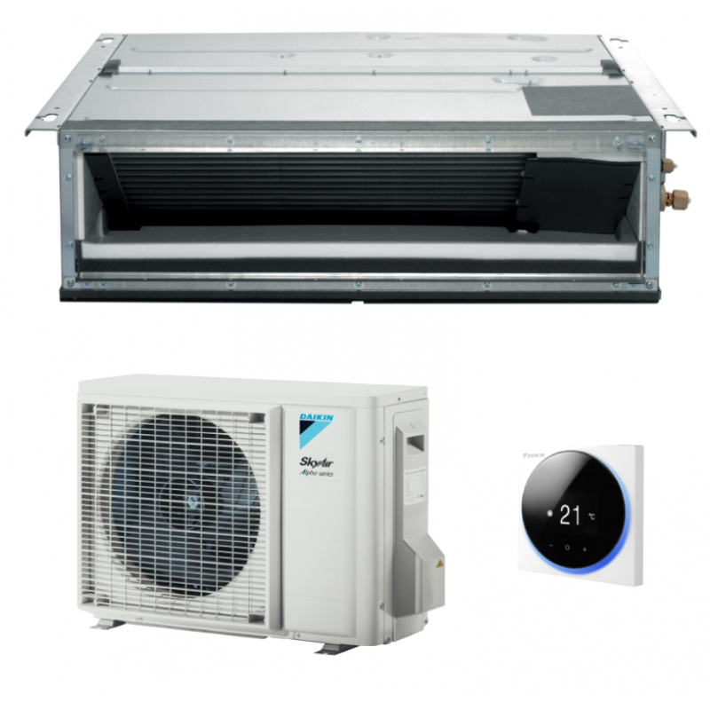 Aparat de aer conditionat tip duct Daikin SkyAir Alpha-series Bluevolution FDXM50F9-RZAG50A Inverter 18000 BTU