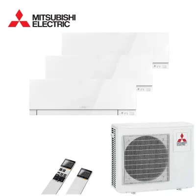 MITSUBISHI ELECTRIC - SISTEM AER CONDITIONAT PENTRU 2 INCAPERI - 24000 BTU - 1x9000 BTU + 1x12000 BTU