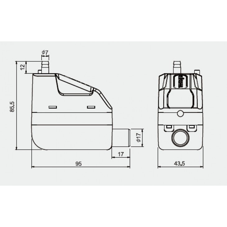 Pompa de condens Mini WIPCOOL P12C