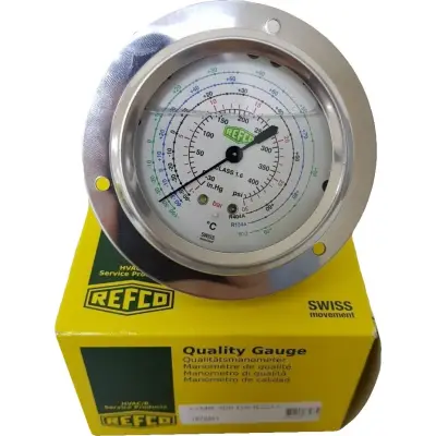 Manometru de ulei tip Bourdon Ø63 mm MR-305-DS-R22