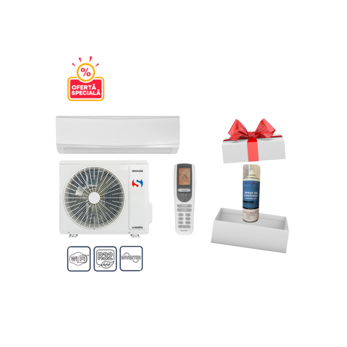 Aparat de aer conditionat SINCLAIR KEYON 12000 BTU SIH-12BIK + Spray Cadou