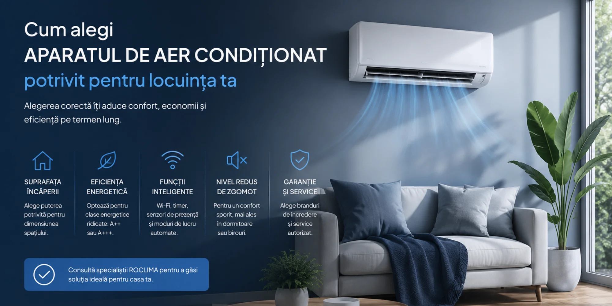 Cum alegi aparatul de aer conditionat potrivit pentru locuinta ta