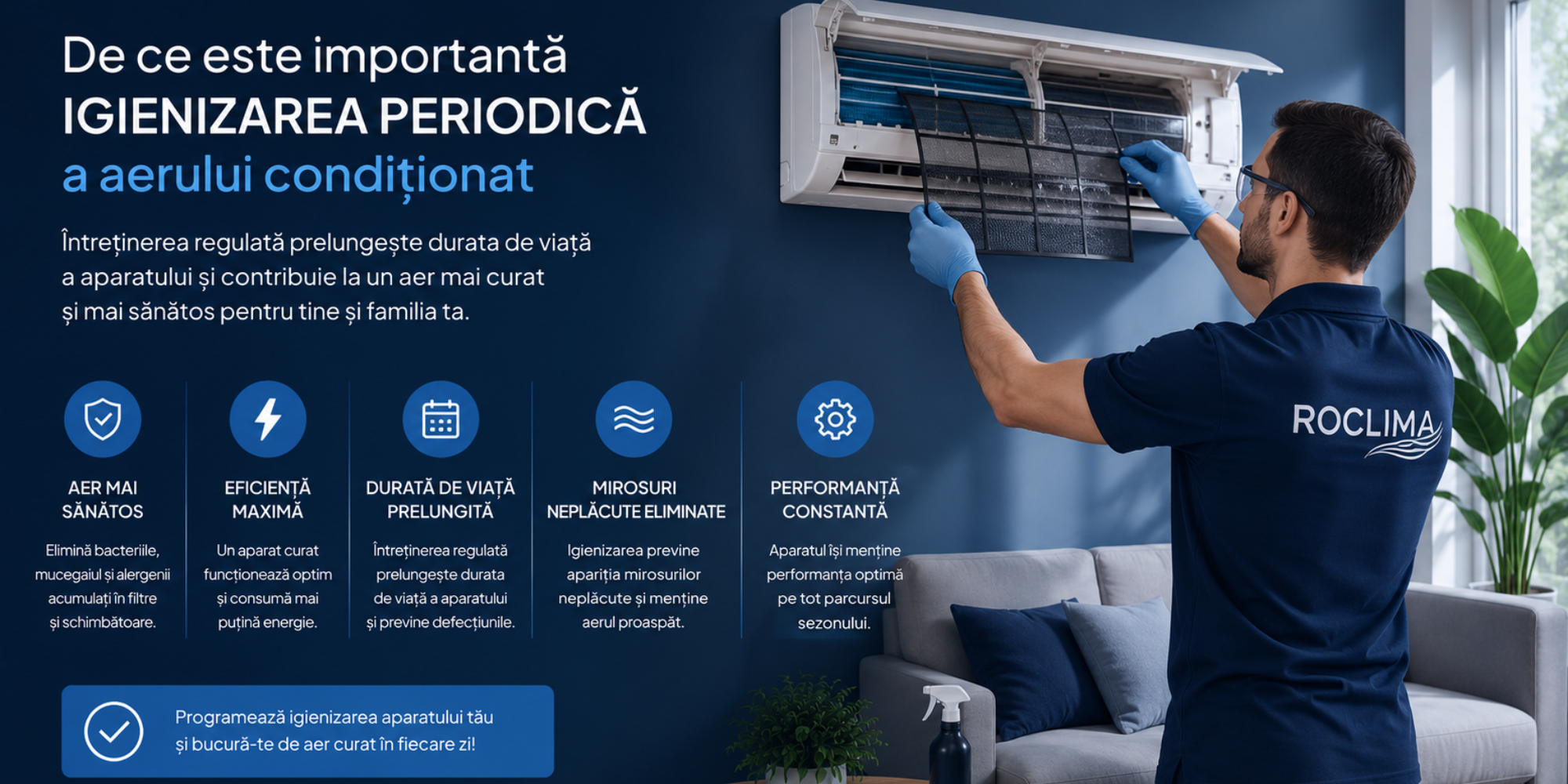 De ce este importanta igienizarea periodica a aerului conditionat