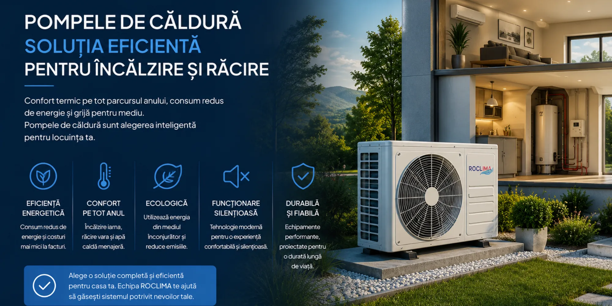 Pompele de caldura - solutia eficienta pentru incalzire si racire