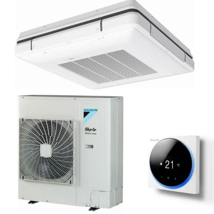 Aer conditionat tip caseta plafon Daikin SkyAir Advance Series FUA100A-RZASG100MV 34000 BTU - Include Madoka