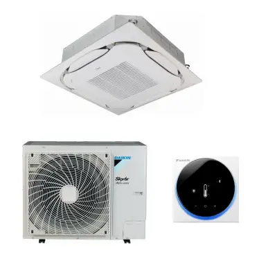 Aparat de aer conditionat tip caseta pentru tavan Daikin SkyAir High COP FCAHG71H-RZAG71NV1, Inverter 24000 BTU, Clasa A++ - Include Madoka