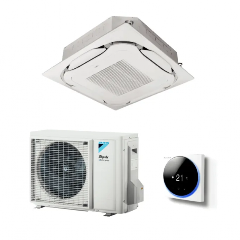 Aparat de aer conditionat tip caseta Daikin SkyAir Alpha-series Bluevolution FCAG60B-RZAG60B Inverter 21000 BTU - Include Madoka