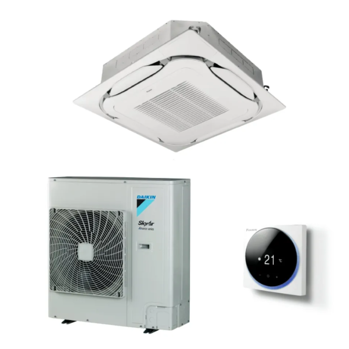 Aparat de aer conditionat tip caseta Daikin SkyAir Advance-series Bluevolution FCAG100B-RZASG100MV Inverter 32000 BTU - Include Madoka