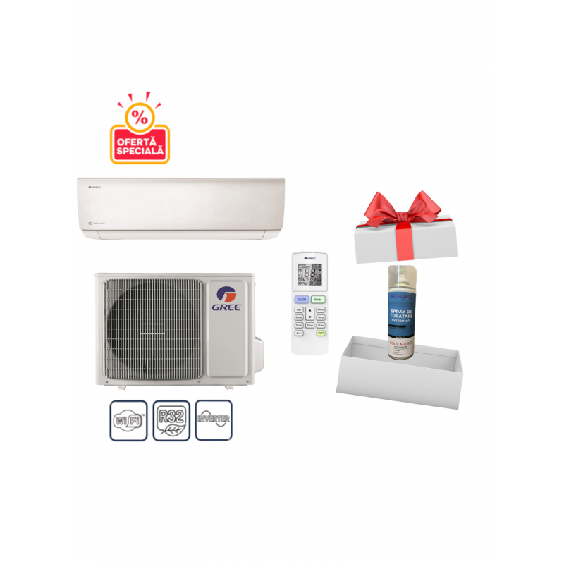 Aparat de aer conditionat GREE BORA 12000 BTU  GWH12AABXB-K6DNA4F