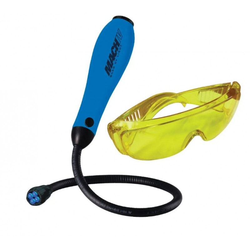 Mastercool Lampa UV Spot Quadro pentru detectare colorant fluorescent cu ochelari Mastercool