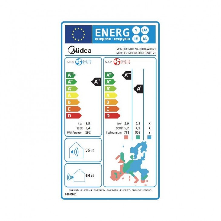Aparat de aer conditionat Midea Breezeless E CB1-09HRFN8-CB1-09HFNX Inverter 9000 BTU