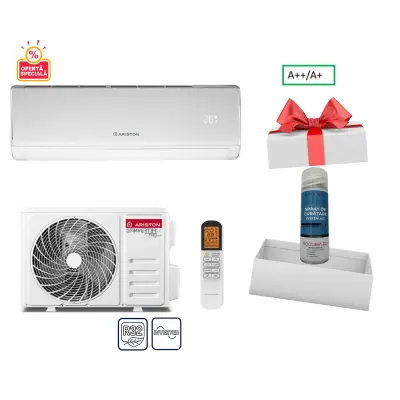 Aparat aer conditionat ARISTON KIOS 35 NET inverter 12000 BTU, Clasa A++/A+, WiFi incorporat + Spray de curatare Cadou