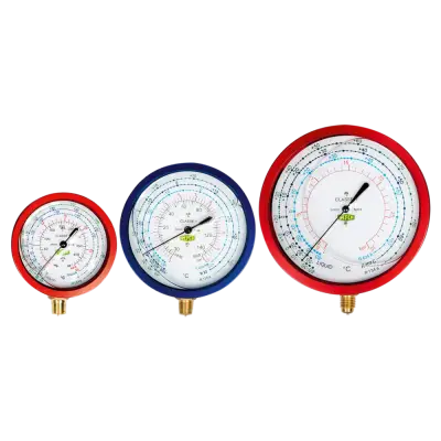 Manometru presiune joasă cu baie de ulei și burduf metalic R5-220-DS-R407C Refco