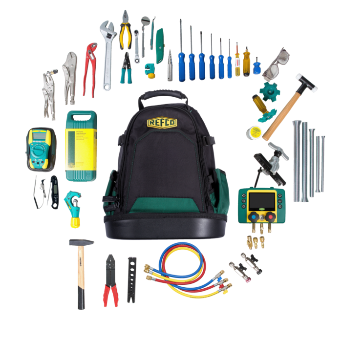 Set complet de scule speciale pentru frigotehniști TOOL-SET Refco