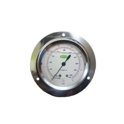 Manometru de ulei tip Bourdon Ø63 mm MR-245-DS-14