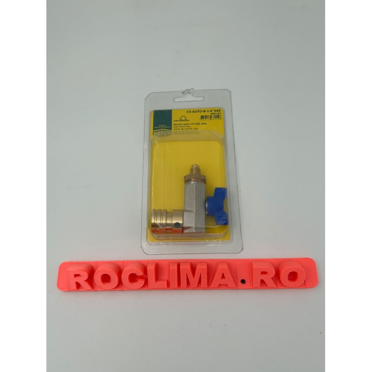 Supapă de serviciu 1/4" SAE, albastru