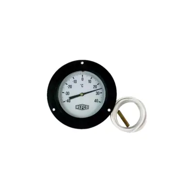 Termometru ø 100 mm, -40° până la +40° C, cu tub capilar 1,5 m