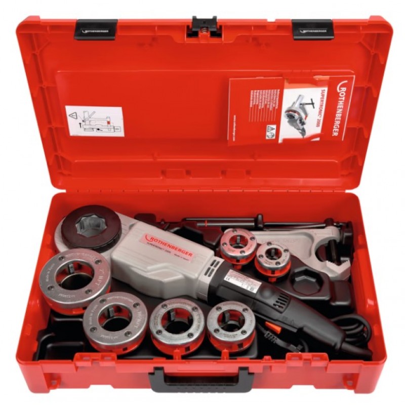 Rothenberger Mașină manuală electrică de tăiat filete SUPERTRONIC 2000, NPT