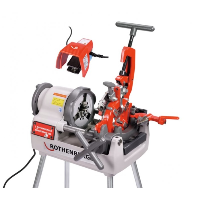 Rothenberger Mașină de tăiat filete SUPERTRONIC 3 SE,BSPT R, 230 V, versiunea CH