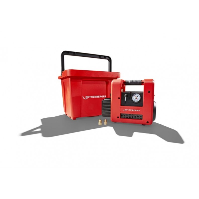 Rothenberger Pompă de vid cu 2 trepte ROAIRVAC R32 1.5, 230V cu ROBUCKET