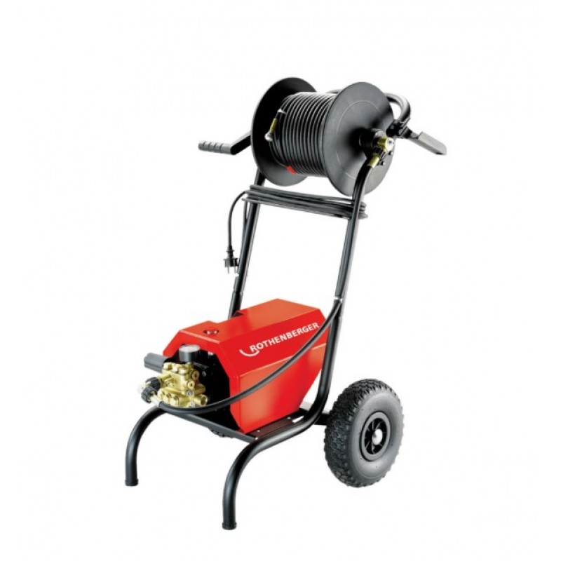 Rothenberger HD 13/100 Mașină de curățat cu înaltă presiune și tambur pentru furtun