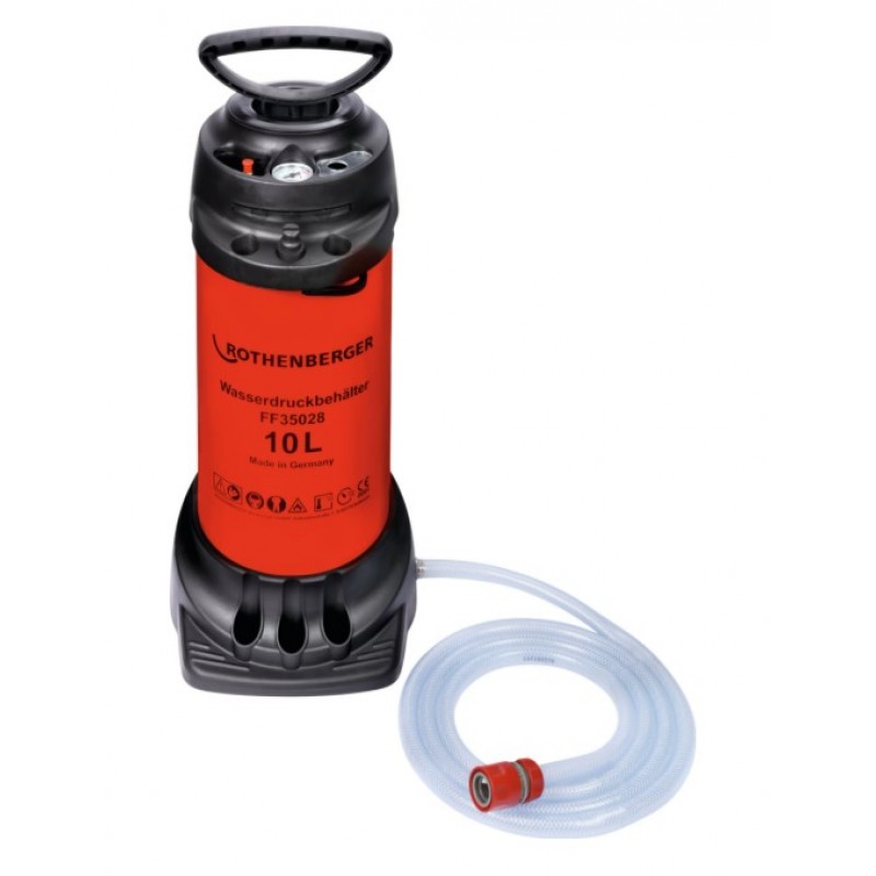 Vas sub presiune, 10 litri, furtun de 2,5 metri compatibil cu cuplaj Gardena