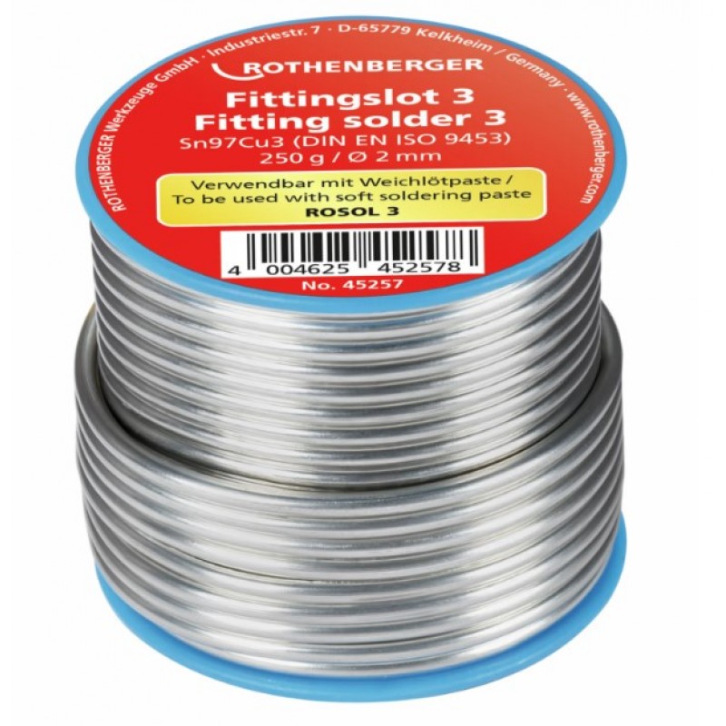 Rothenberger Fittings solder 3 3mm 250g