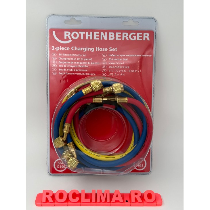 Rothenberger Furtune vacuum/presiune cu robinet 1/4"