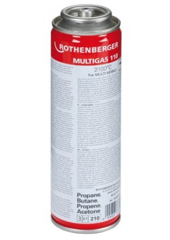 Rothenberger Butelie de gaz Multigas 110, 7/16"-EU, 110 ml, 60g