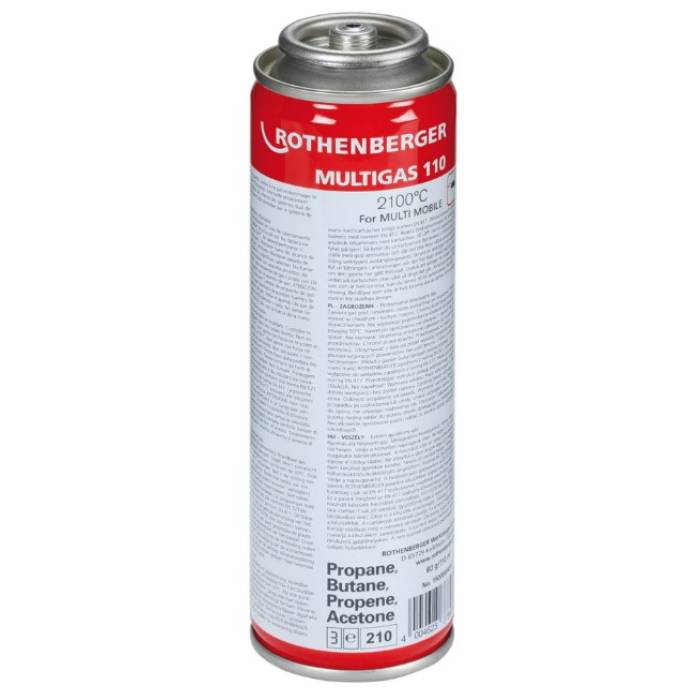Rothenberger Butelie de gaz Multigas 110, 7/16"-EU, 110 ml, 60g
