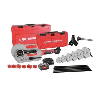 Rothenberger ROBEND 4000 E Set, 1/2,5/8,3/4,7/8,1.1/8,AUS