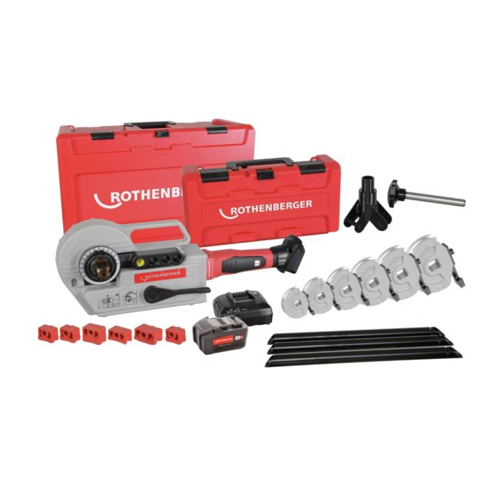 Rothenberger ROBEND 4000 E Set, 1/2,5/8,3/4,7/8,1.1/8,AUS
