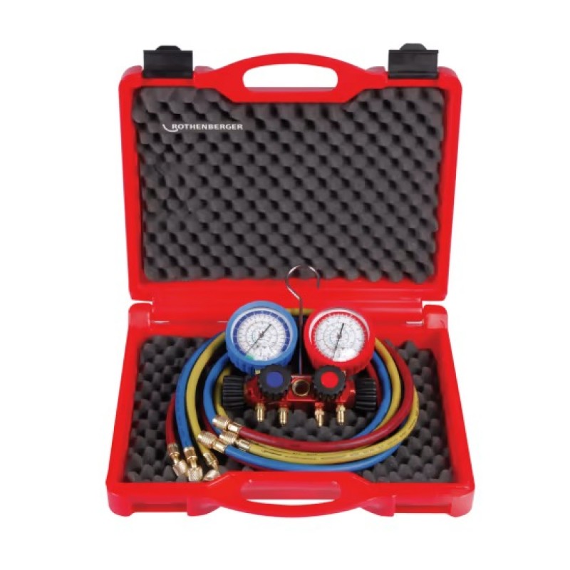 Set de ajutor pentru instalator, stand cu 4 căi, R22-R407C