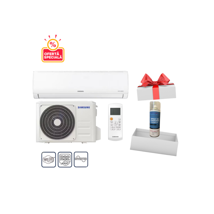 Aparat de aer conditionat SAMSUNG FRESH 12000 BTU AR12TXHQASINEU-AR12TXHQASIXEU + Spray Cadou