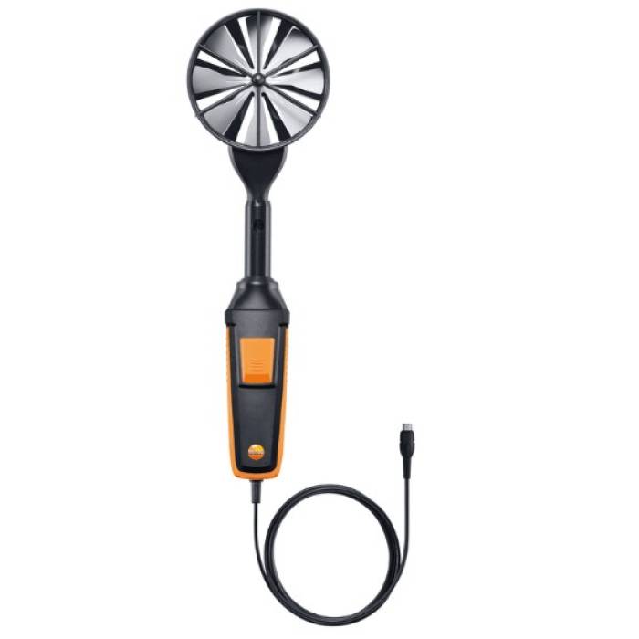 Sondă cu elice de înaltă precizie (Ø 100 mm) - incl. senzor de temperatură cu cablu fix.