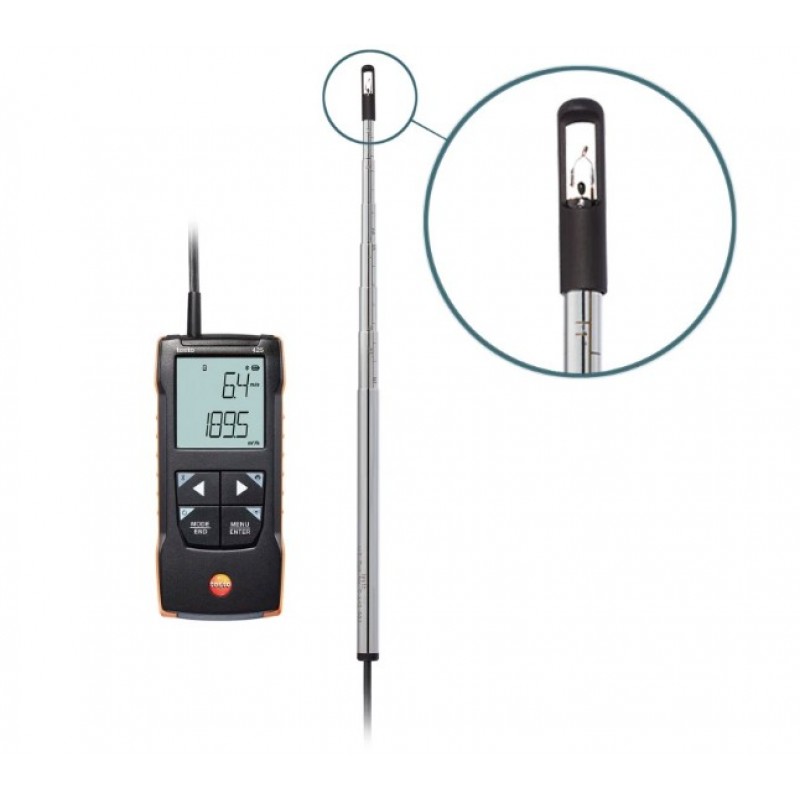 Anemometru digital cu fir cald și conexiune la aplicație