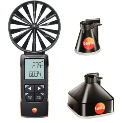 Anemometru cu elice și pâlnii de măsurare testo 417 set 1